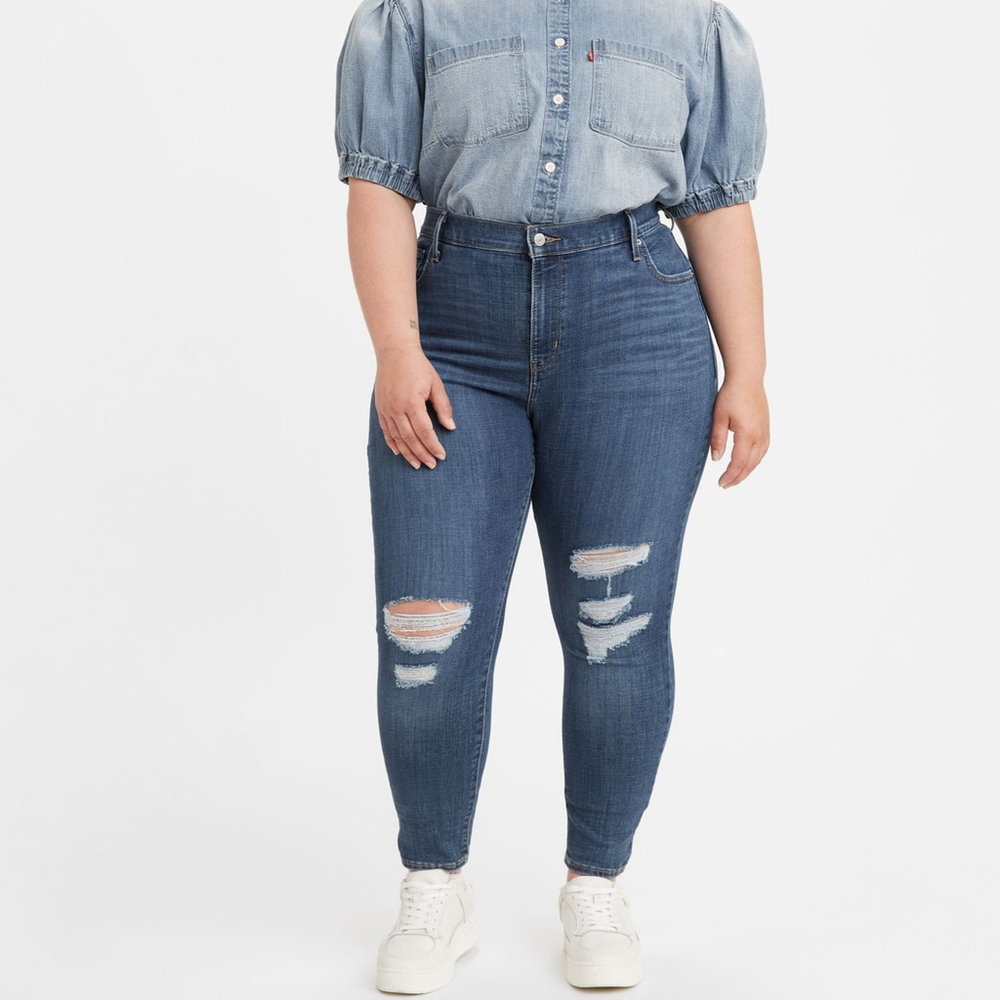 Levi's 721 Plus Size 20W High Rise Skinny Jeans, Medium Wash NWT